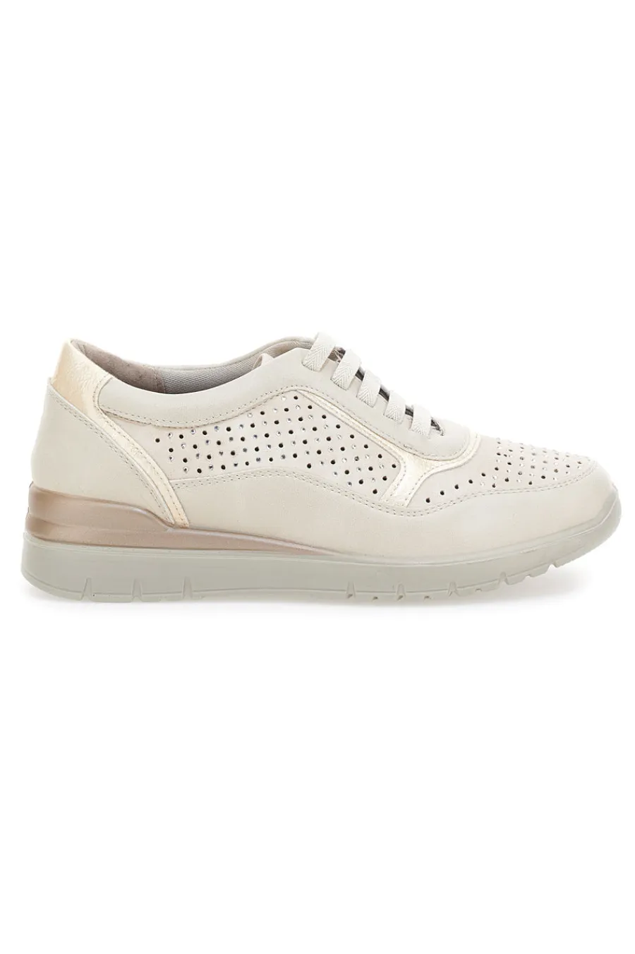 Donna MIO TEMPO Sneakers Beige Con Platform Mina930