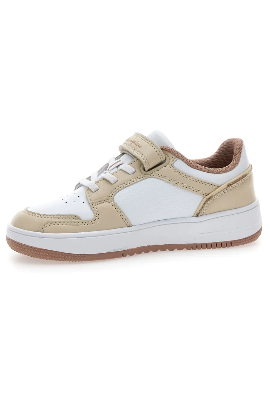 CHAMPION Sneakers beige e bianche con strappo RD18 2.0 Low G PS