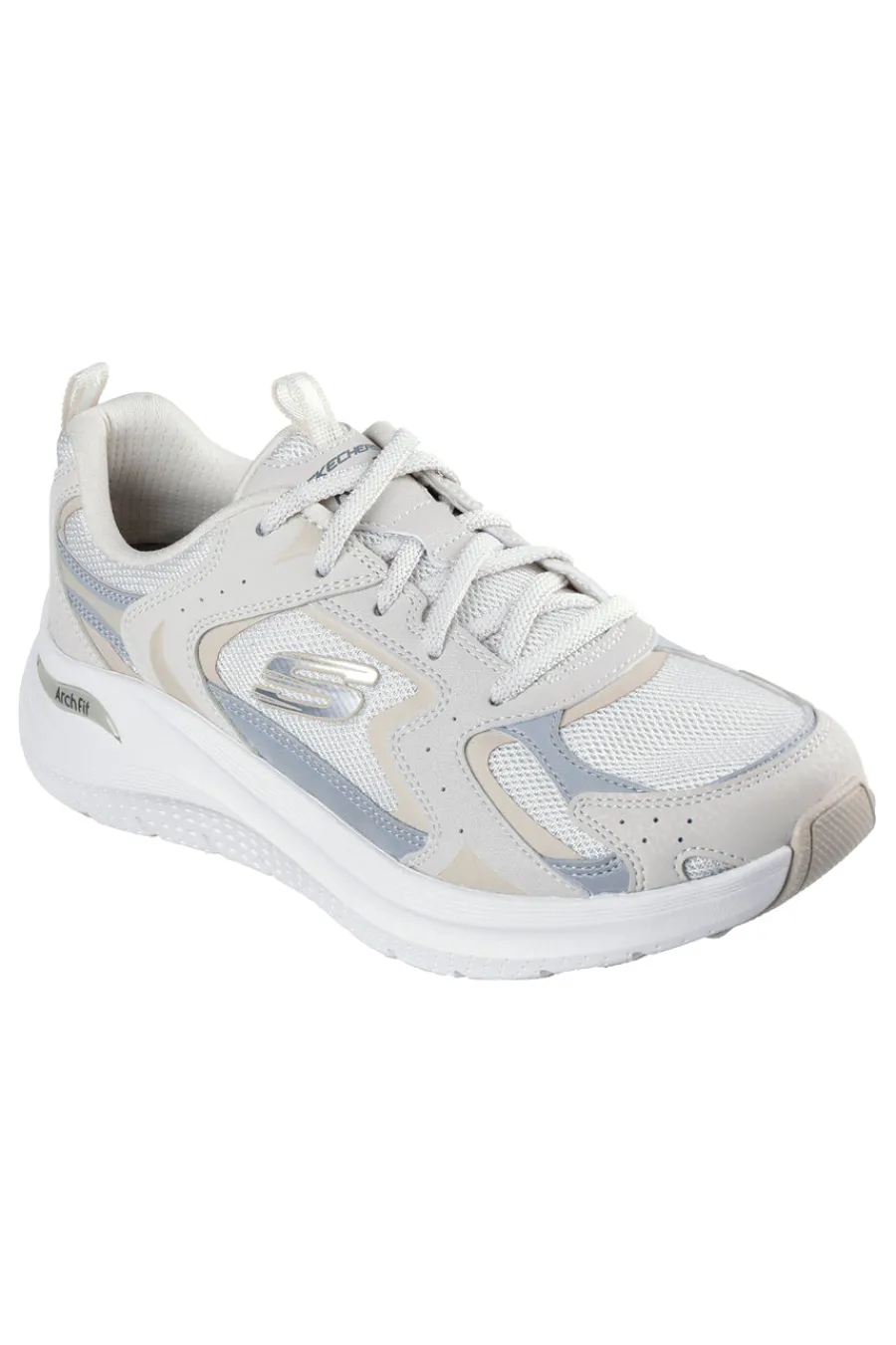 Donna SKECHERS Sneakers beige e grigie con supporto plantare Arch Fit 2 Vintage Luxe