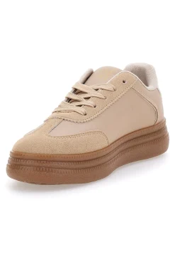 ME u0026 ME Sneakers beige inserti metallizzati fondo a contrasto Me & Me GB2026 Clearance