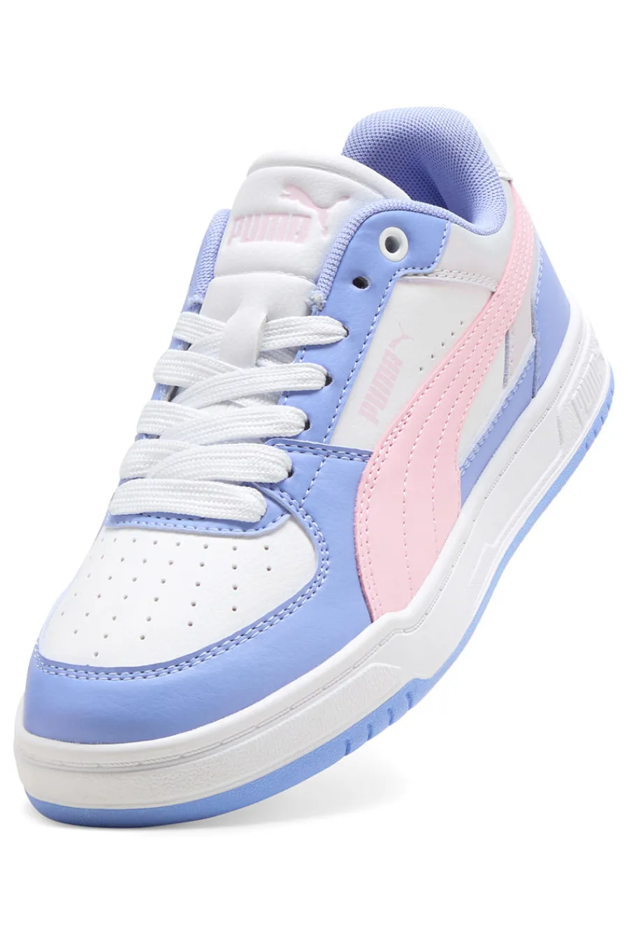 PUMA Sneakers bianche azzurre e rosa Caven III Block Jr