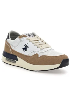 Uomo BEVERLY HILLS Sneakers bianche e blu Polo Club Team Mix