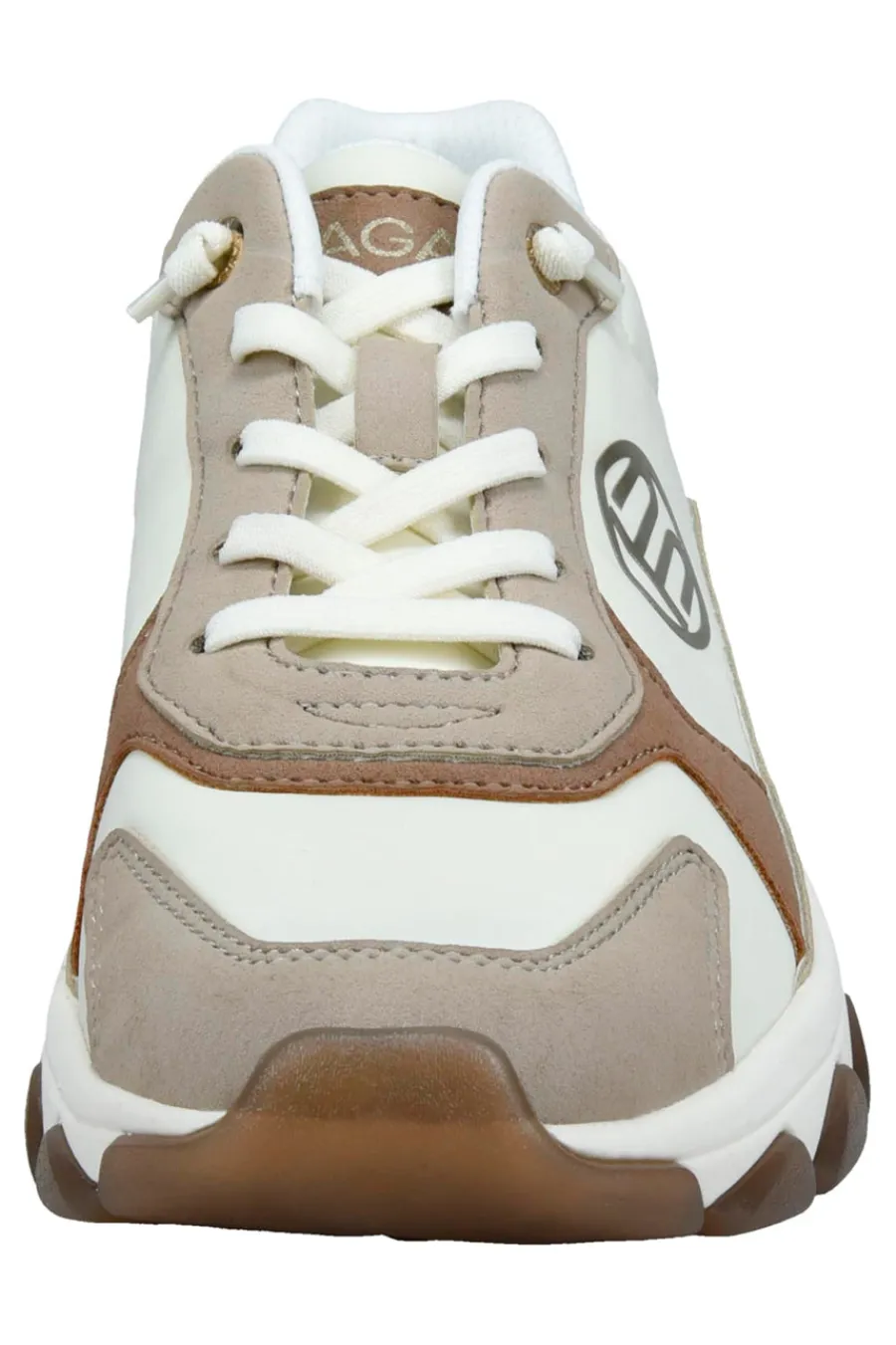 BAGATT Sneakers Bianche Beige e Cuoio D45AJL015569 Sale