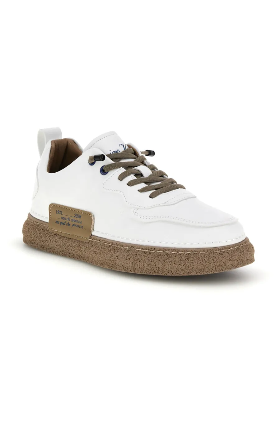 Uomo AMERIGO VESPUCCI Sneakers bianche bicolore con lacci elastici AV0