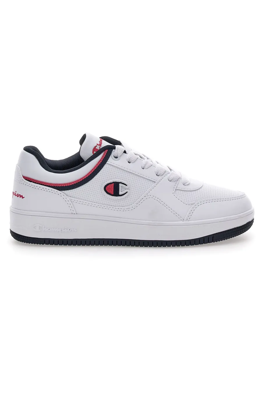 CHAMPION Sneakers Bianche Casual con Lacci Rebound Low FUCSIA Outlet