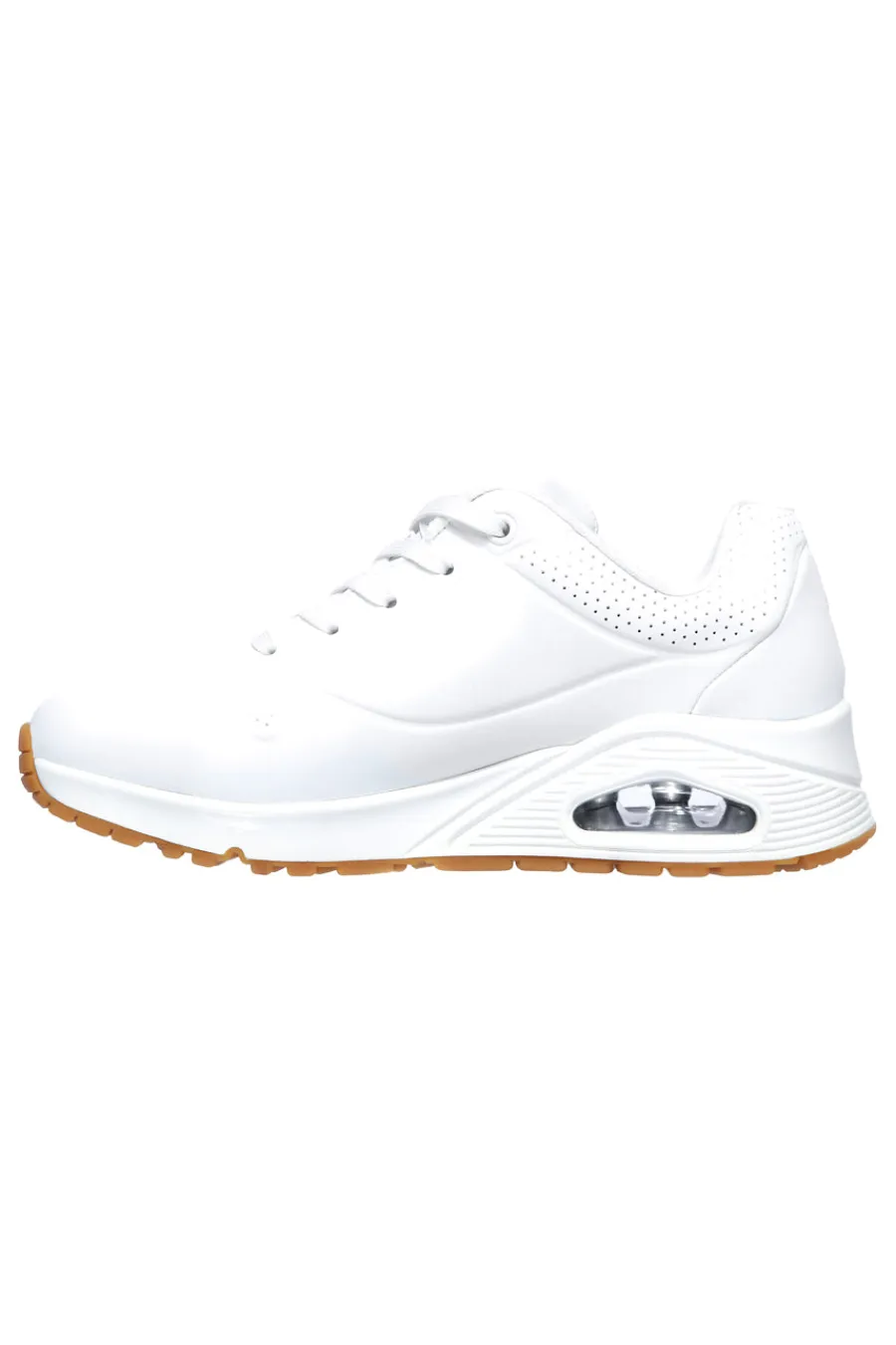 Donna SKECHERS Sneakers Bianche Con Air-Cooled Memory Foam Skech-Air Uno Stand on Air