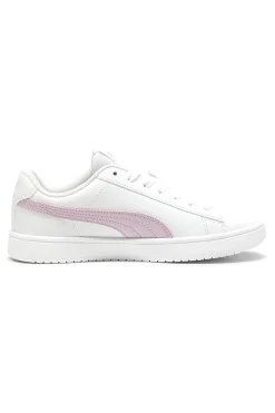 PUMA Sneakers Bianche con Banda Rosa Rickie Classic JR