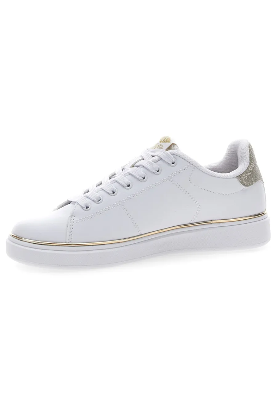 COTTON BELT Sneakers Bianche con Bordo Dorato GTZ 2.0 Clearance