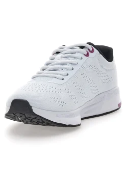 CHAMPION Sneakers Bianche con Dettagli Blu e Tomaia in Mesh JAUNT