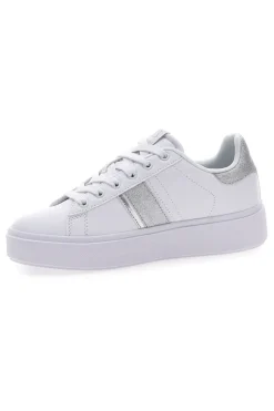 COTTON BELT Sneakers Bianche con Dettagli Argentati ANNUNZIATA LTH Discount