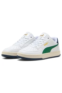 PUMA Sneakers bianche con dettagli verdi e blu CAVEN 2.0 RETRO JR