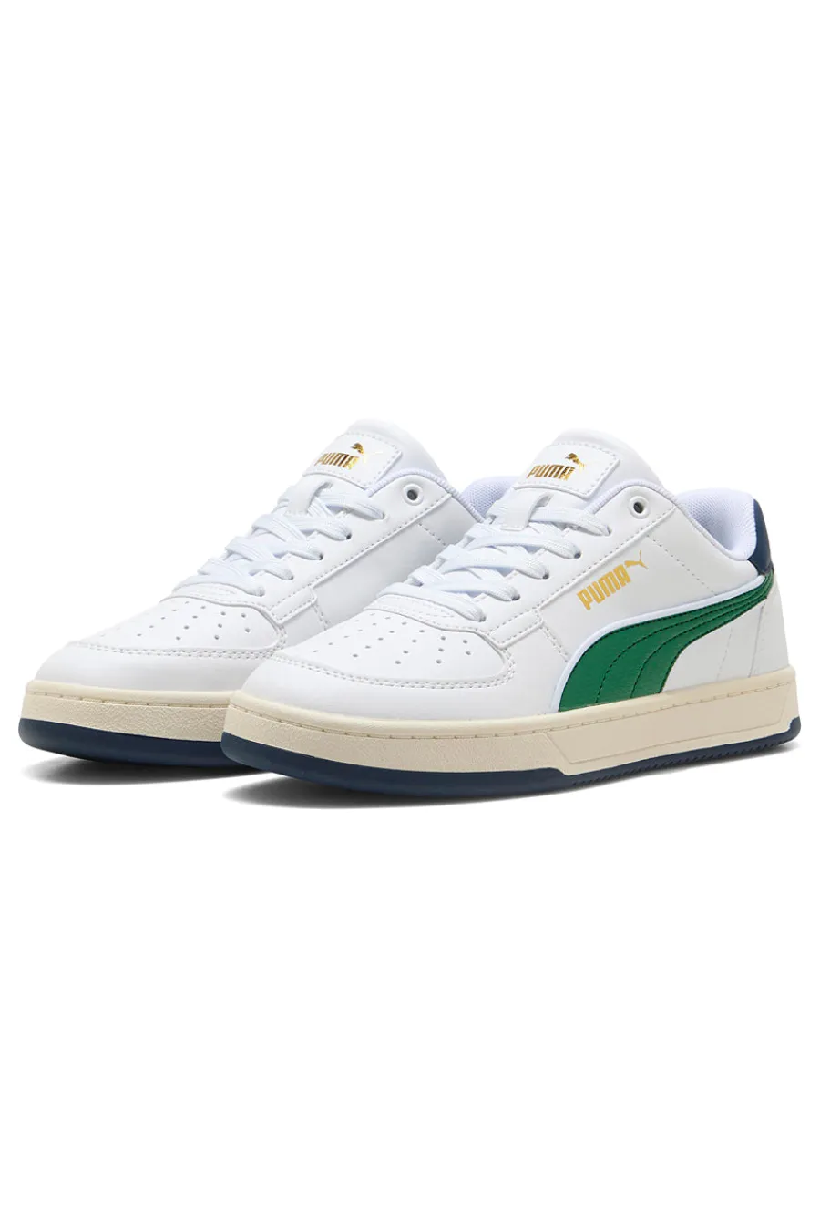 PUMA Sneakers bianche con dettagli verdi e blu CAVEN 2.0 RETRO JR