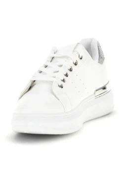 CAFÈ COST Sneakers bianche con dettagli argento Cafè Cost 45JH07267 BIANCO Best