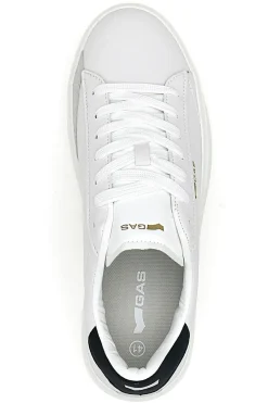 Uomo GAS Sneakers bianche con dettaglio nero Leonard LTX