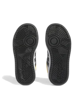 ADIDAS Sneakers Bianche con dettagli Neri e Gialli Hoops 3.0 K