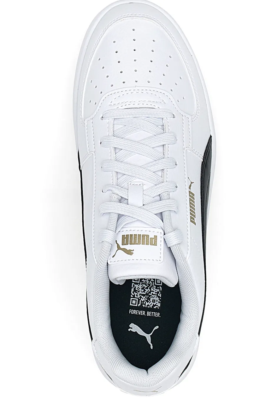 Uomo PUMA Sneakers bianche con dettagli neri e logo dorato Caven 2