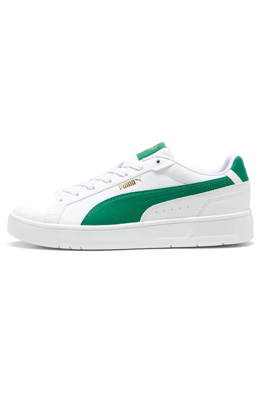 Uomo PUMA Sneakers bianche con dettagli verdi Court Classico