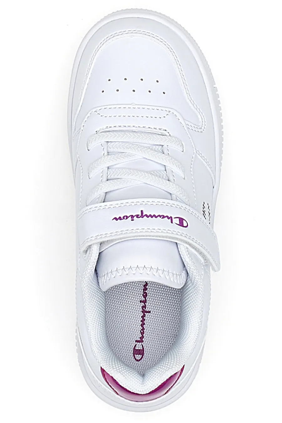 CHAMPION Sneakers Bianche con dettagli Rosa RD18 PLATFORM GLITTER G PS