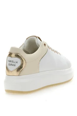 MARIELLA BURANI Sneakers Bianche con Dettagli Color Oro 51045 Best