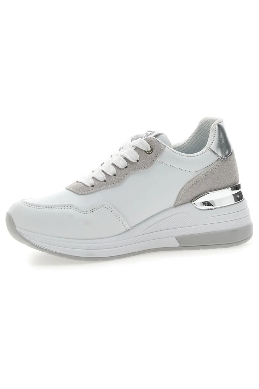 LAURA BIAGIOTTI Sneakers Bianche con Dettagli Argentati 8923 BIANCO Discount