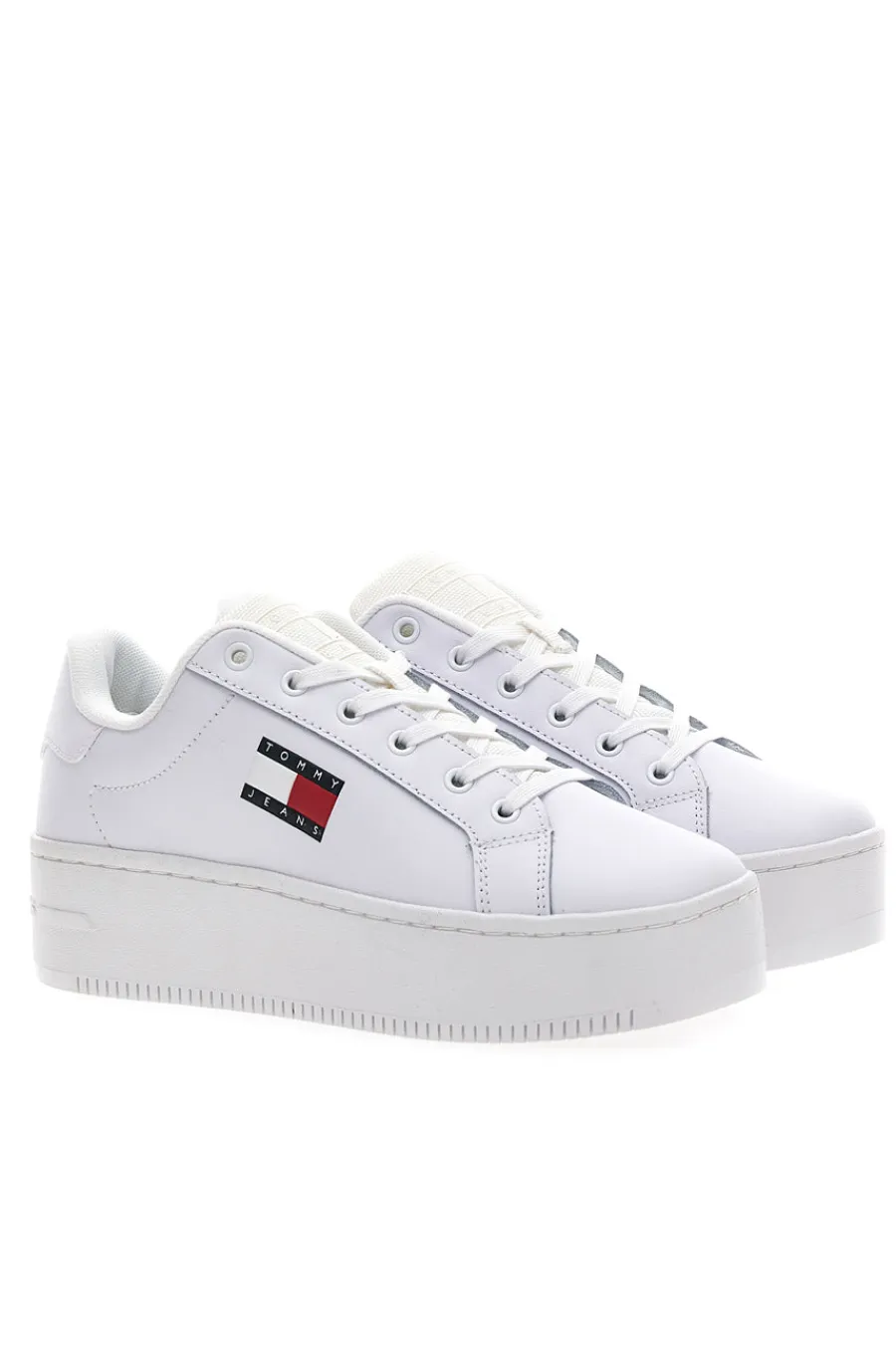 TOMMY HILFIGER Sneakers Bianche Con Flatform FLATFORM ESS