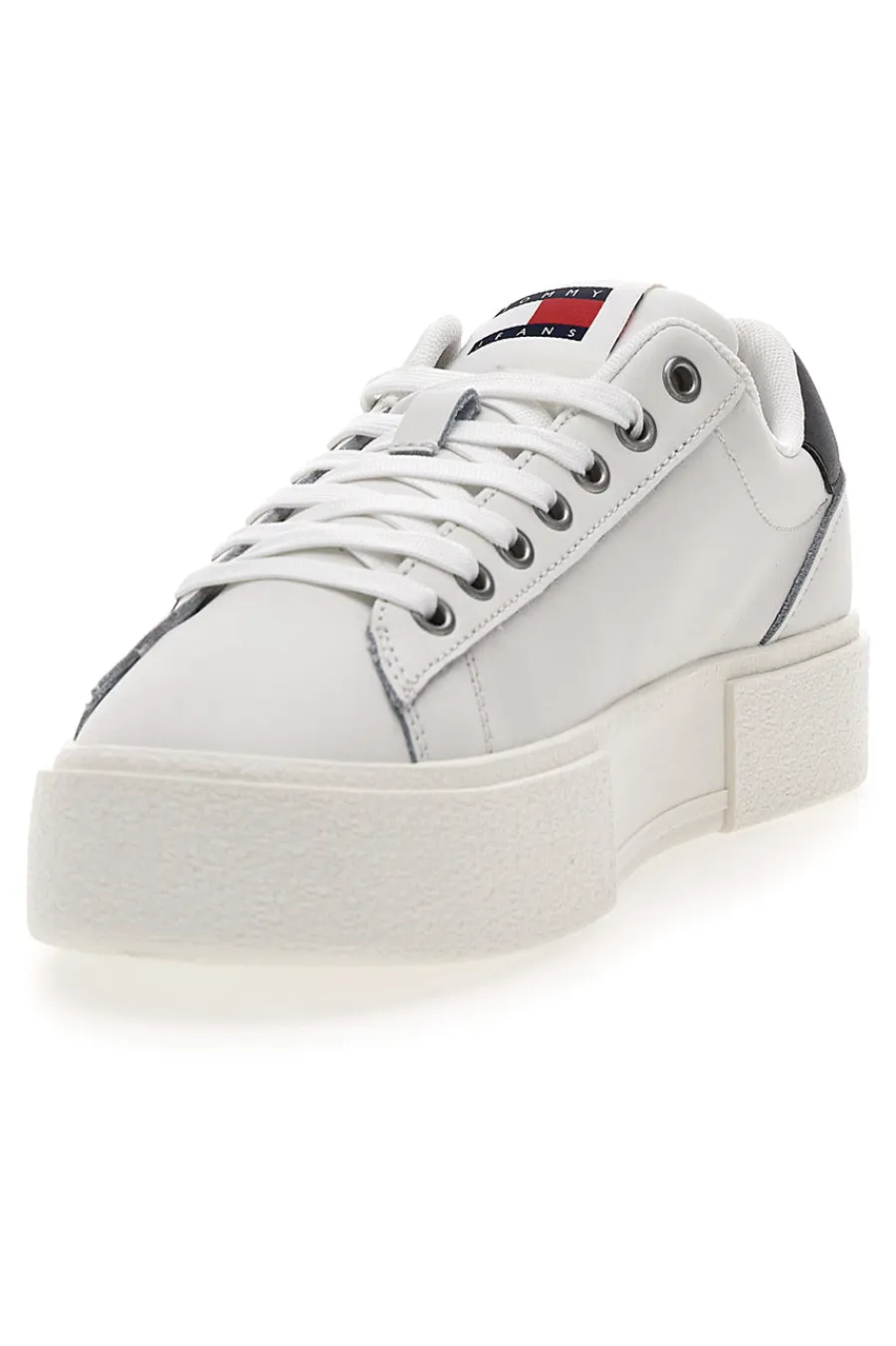 TOMMY HILFIGER Sneakers Bianche Con Flatform TOMMY JEANS FOXING FLATFORM