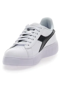 DIADORA Sneakers Bianche con Fregio Nero Step P Teamtime