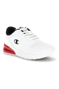 CHAMPION Sneakers bianche con inserti rossi e lacci Champ.ion U GS
