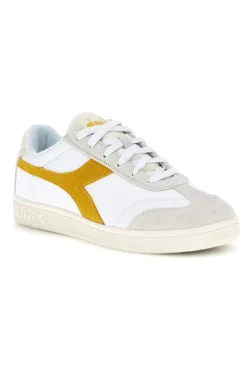 Uomo DIADORA Sneakers Bianche con inserto giallo Kick Sl