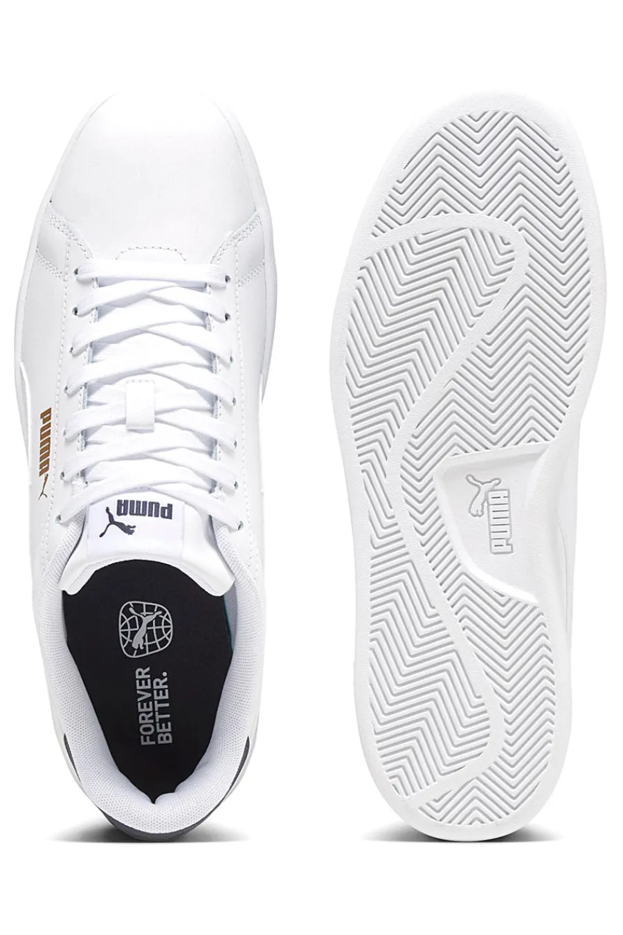 Uomo PUMA Sneakers Bianche con Lacci Smash 3.0 L