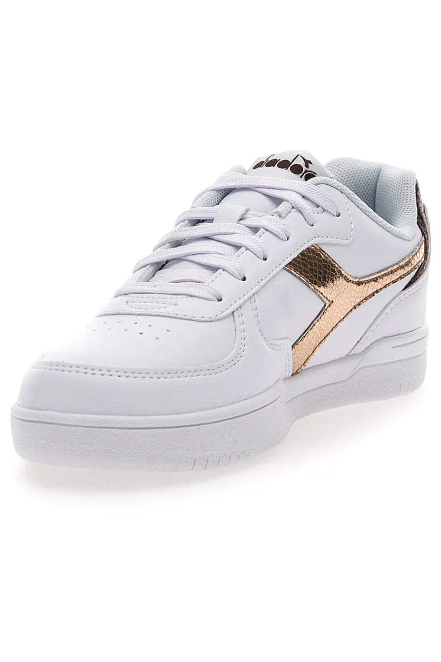 DIADORA Sneakers Bianche con logo dorato RAPTOR LOW CRYSTAL WN Clearance