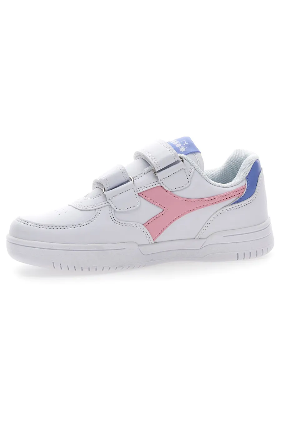 DIADORA Sneakers Bianche con Logo Rosa Raptor Low Ps
