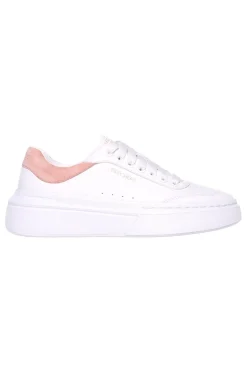 SKECHERS Sneakers bianche con platform e dettaglio rosa Cordova Classic Best Behavior Outlet