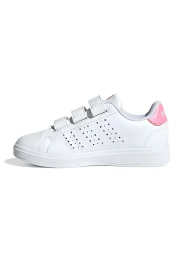 ADIDAS Sneakers bianche con strappo e dettagli rosa Advantage Base 2.0 CF C