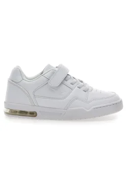 PITT KIDS Sneakers bianche con Strappo in Velcro K222