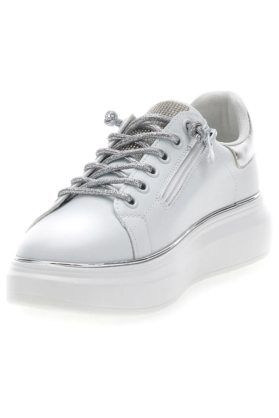 ENERGY Sneakers bianche con strass E86 Outlet