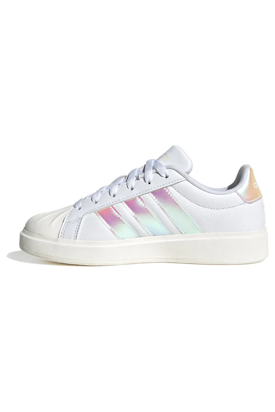 ADIDAS Sneakers bianche con strisce iridescenti e punta a conchiglia Streettalk J Online