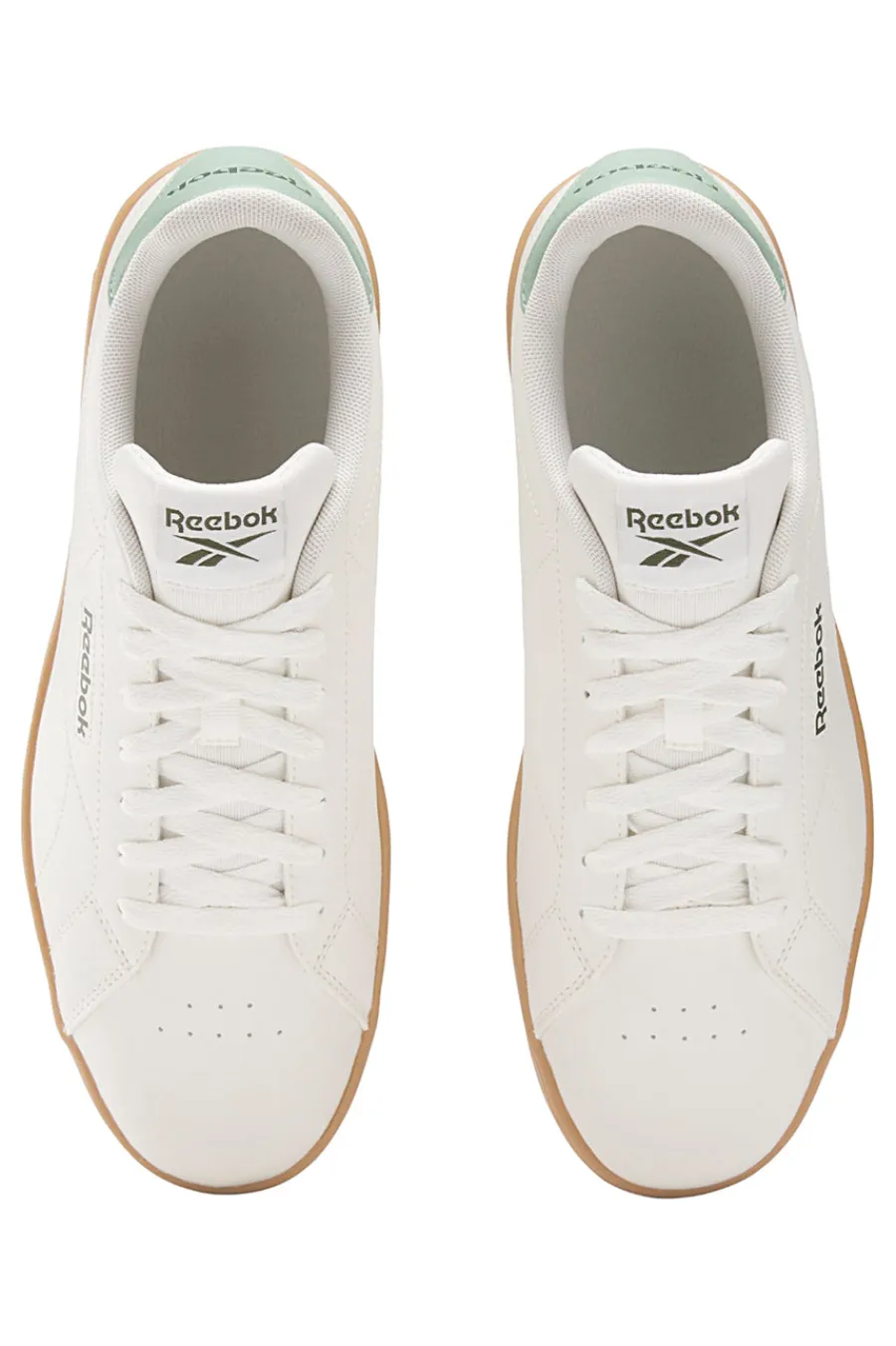 Uomo REEBOK Sneakers Bianche con Suola Marrone Court Clean