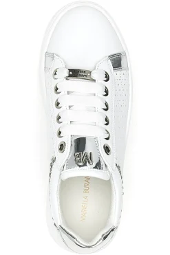 MARIELLA BURANI Sneakers Bianche con Tomaia Decorata e Platform 50251 Online