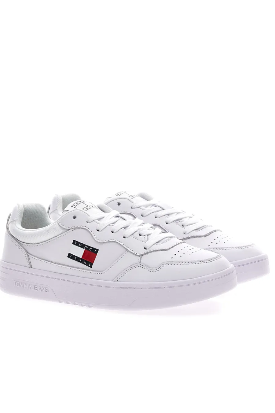 TOMMY HILFIGER Sneakers Bianche Con Tomaia In Pelle TOMMY JEANS CUPSOLE