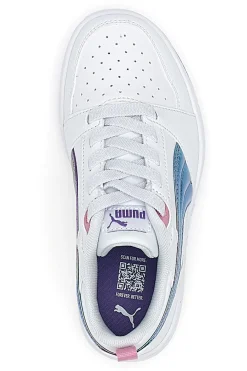 PUMA Sneakers bianche con tomaia traforata Rebound V6 Lo Bouncy Sky AC PS