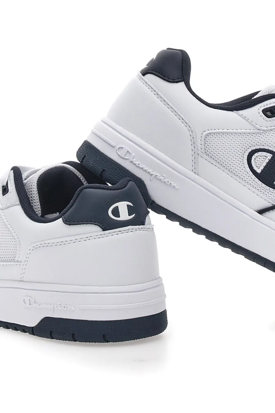 Uomo CHAMPION Sneakers Bianche e Blu Con Logo Laterale RD18 Lite Mesh