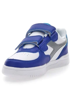 DIADORA Sneakers Bianche e Blu con Logo Grigio Raptor Low Ps