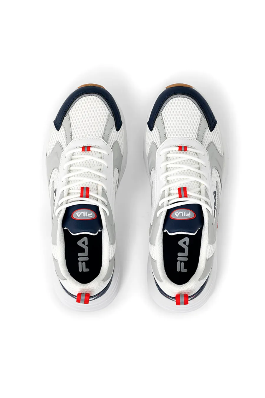 Uomo FILA Sneakers Bianche e Blu con Platform KREATIX