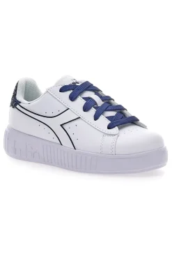 DIADORA Sneakers Bianche e Blu Game Step P Sparkly Ps