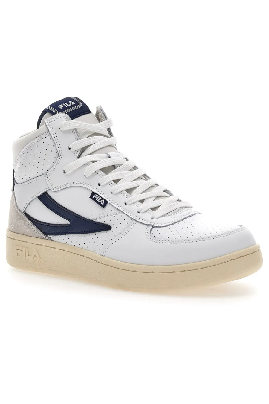 Uomo FILA Sneakers Bianche e Blu Sevaro Mid