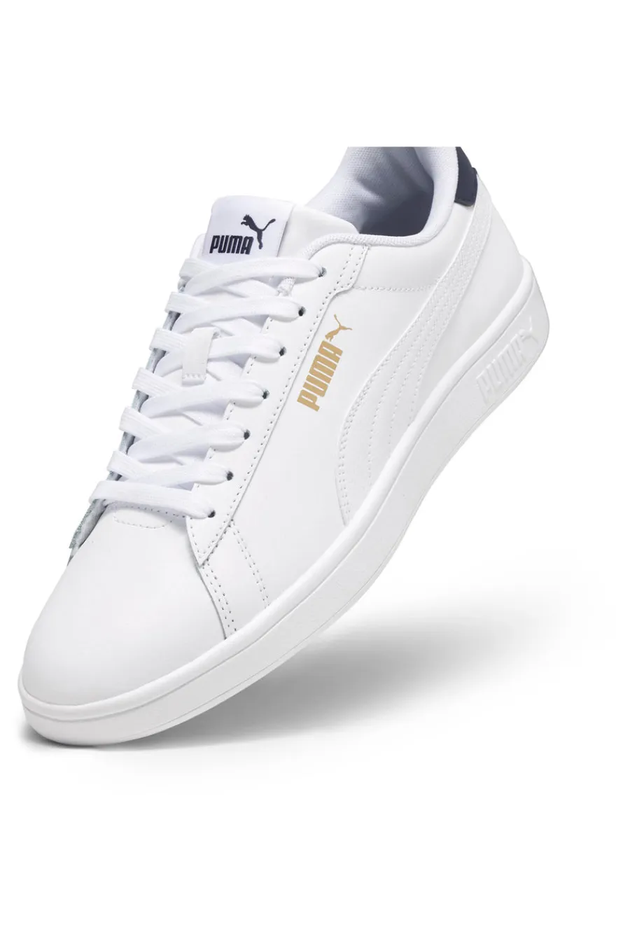 Uomo PUMA Sneakers Bianche e Blu Smash 3 L