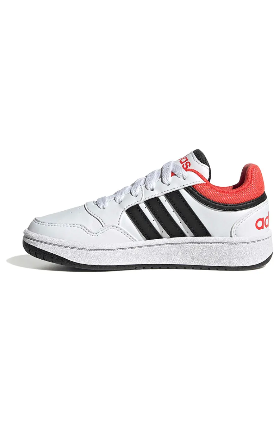 ADIDAS Sneakers bianche e nere basse Hoops 3.0 K