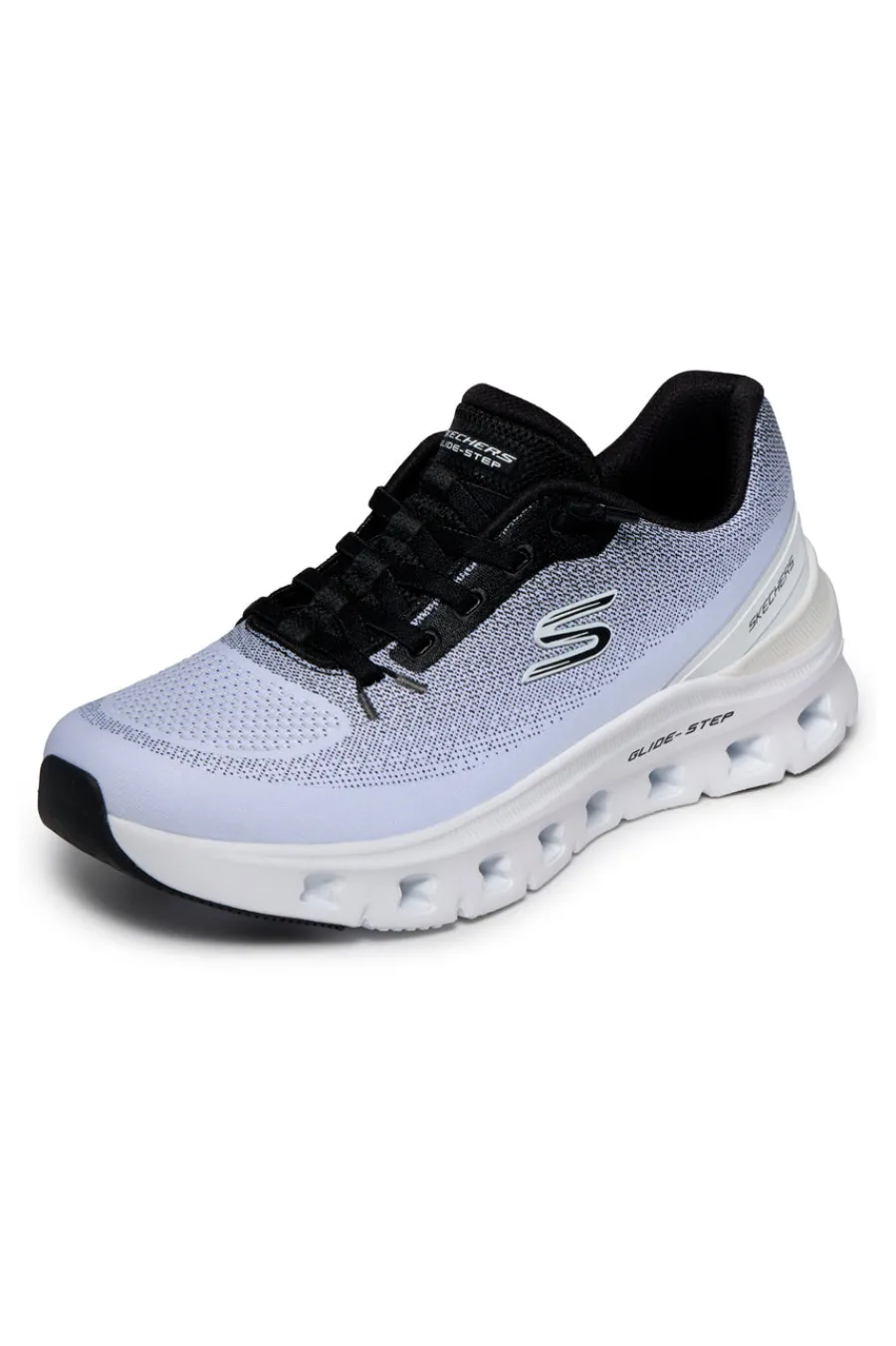 SKECHERS Sneakers bianche e nere con memory foam Glide-step pro soft mirage Best