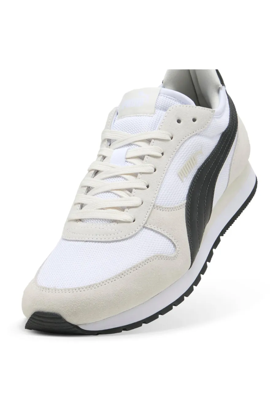 Uomo PUMA Sneakers Bianche e Nere con Tomaia in Mesh ST MILER